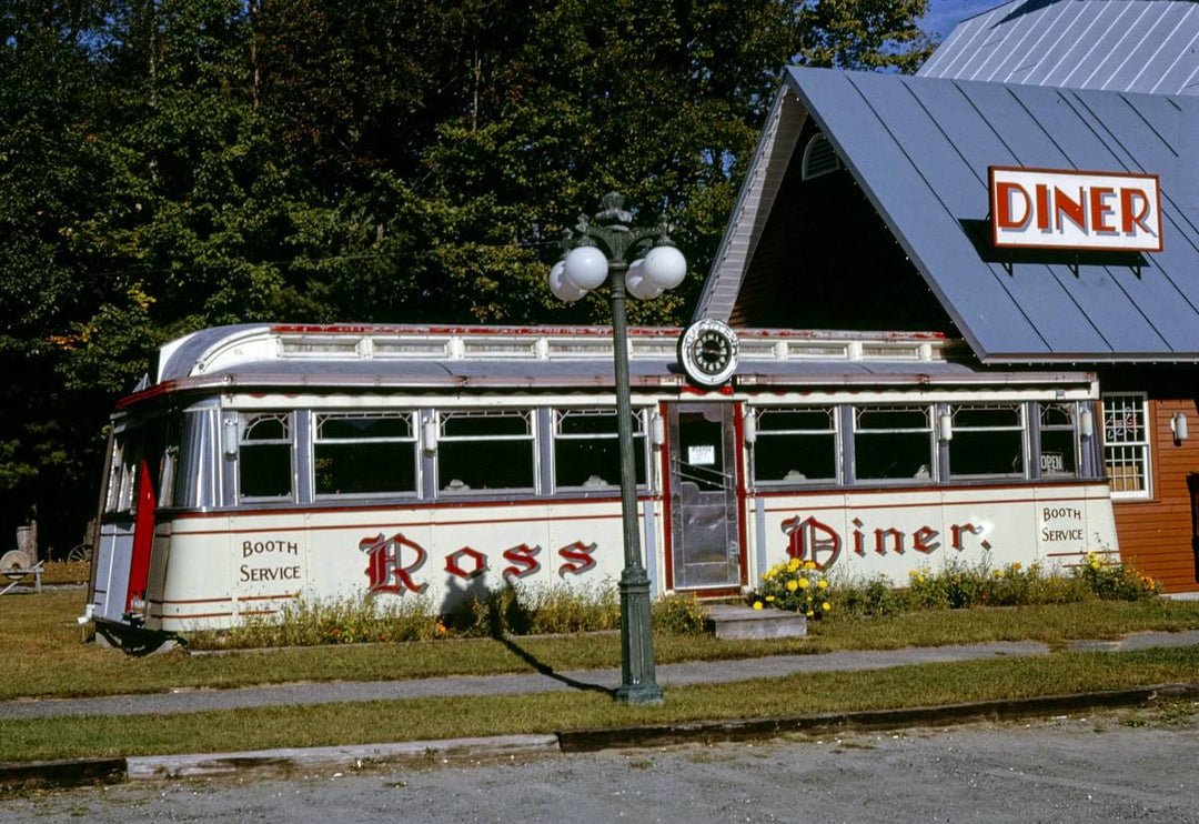 Historic Photo : 1995 Ross Diner, Quechee, Vermont | Margolies | Roadside America Collection | Vintage Wall Art :
