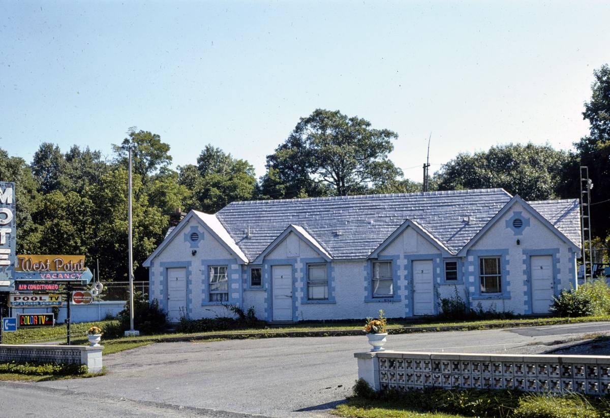 Historic Photo : 1976 West Point Motel, West Point, New York | Margolies | Roadside America Collection | Vintage Wall Art :