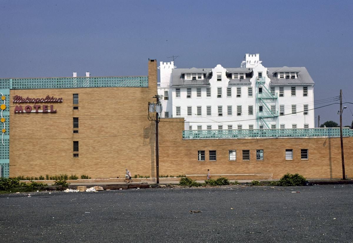 Historic Photo : 1978 Metropolitan Hotel, Asbury Park, New Jersey | Margolies | Roadside America Collection | Vintage Wall Art :