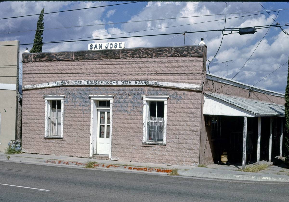 Historic Photo : 1991 San Jose House Rooms (1881), Tombstone, Arizona | Margolies | Roadside America Collection | Vintage Wall Art :