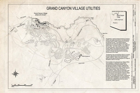 Blueprint Title Page - Grand Canyon Village Utilities, Grand Canyon National Park, Grand Canyon Village, Coconino County, AZ