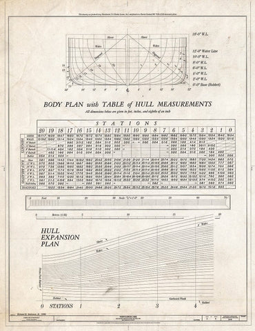 Blueprint Steam Piping System, Midship Section - Ferry Eureka, Hyde Street Pier, San Francisco, San Francisco County, CA