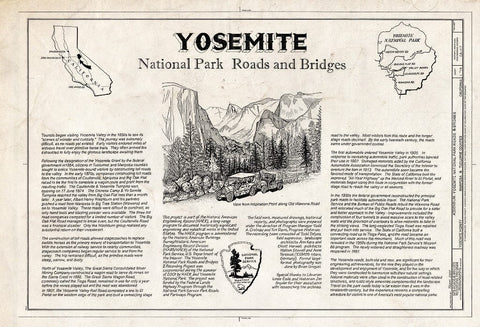 Blueprint Title Sheet - Yosemite National Park Roads & Bridges, Yosemite Village, Mariposa County, CA