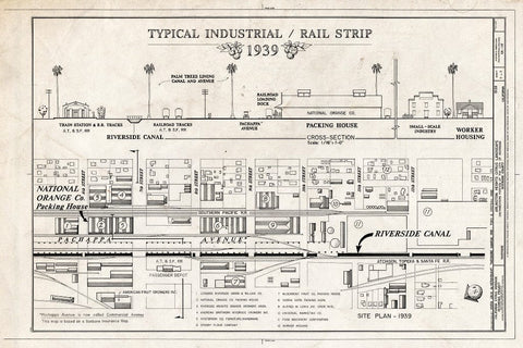 Blueprint Typical Industrial/Rail Strip - Arlington Heights Citrus Landscape, Southwestern Portion of City of Riverside, Riverside, Riverside County, CA