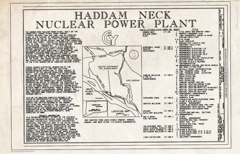 Blueprint Title Sheet - Haddam Neck Nuclear Power Plant, 362 Injun Hollow Road, Haddam, Middlesex County, CT