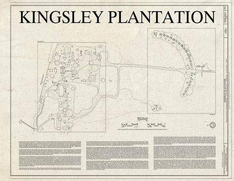 Blueprint Title Page - Kingsley Plantation, 11676 Palmetto Avenue, Jacksonville, Duval County, FL