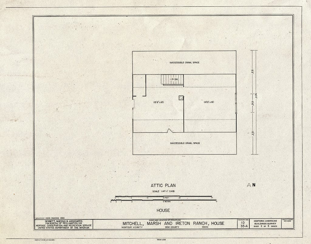 Blueprint HABS ID,23-Mont.V,2A- (Sheet 2 of 5) - Mitchell, Marsh & Ire ...