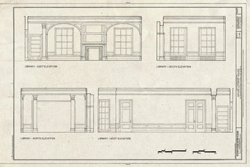 Blueprint Library - Elevations - Bryan Lathrop House, 120 East Bellevu
