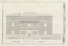Blueprint West Elevation - James Charnley House, 1365 North Astor Street, Chicago, Cook County, IL