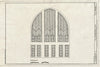 Blueprint Window Detail - First Congregational Church, 1106 Chestnut Street, Western Springs, Cook County, IL