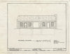 Blueprint Southwest Elevation - Bachman House, Lonesome Hollow, Madison, Jefferson County, in