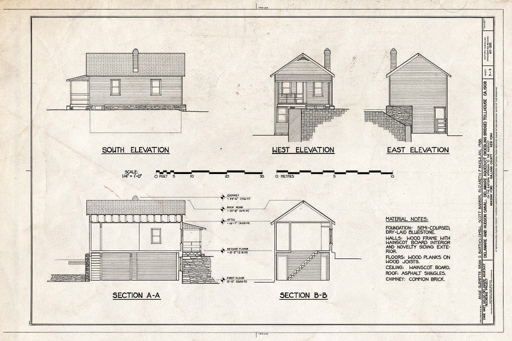 Blueprint HAER NY,53MINFO,1 (Sheet 3 of 3) Delaware & Hudson Canal
