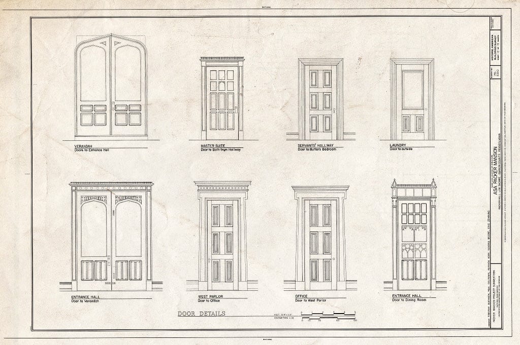 Blueprint HABS PA,13-JIMTH,7- (Sheet 12 of 15) - ASA Packer Mansion, P ...