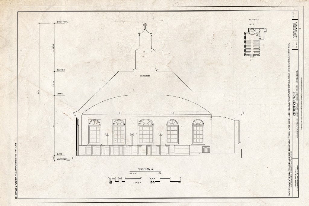 Blueprint 6. Section - Christ Church, 2304 Highway 17 North, Mount Pleasant, Charleston County, SC