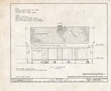 Blueprint HABS Tenn,78-GAT.V,3- (Sheet 4 of 11) - Alfred Raegan House