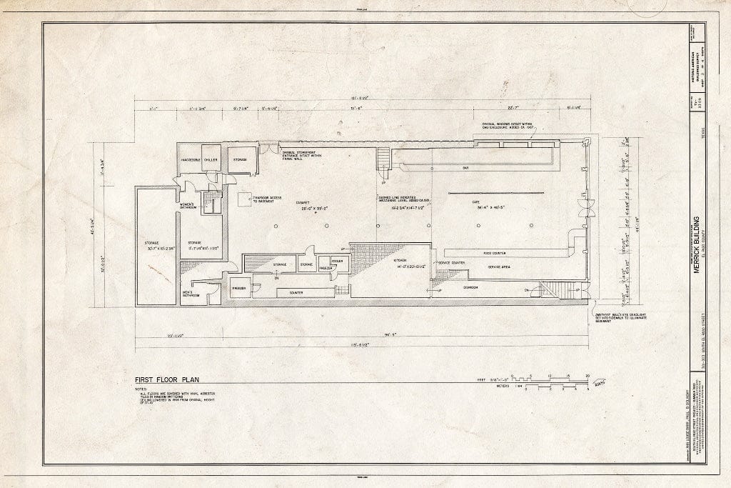 Blueprint HABS TEX,71-ELPA,5- (Sheet 2 of 4) - Merrick Building, 301-3 ...