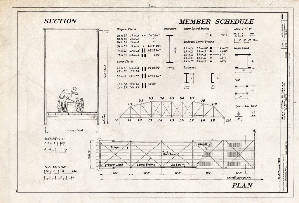 Blueprint HAER TX,166-BUCK.V,1- (Sheet 2 of 3) - Bryant Station Bridge ...