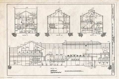Blueprint HAER Utah,2-GARL.V,1- (Sheet 7 of 8) - Utah Sugar Company, Garland Beet Sugar Refinery, Factory Street, Garland, Box Elder County, UT