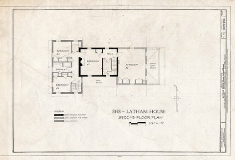 Blueprint HABS VA,7-Alex,183 (Sheet 8 of 8) - Latham House, 1200 North Quaker Lane, Alexandria, Independent City, VA