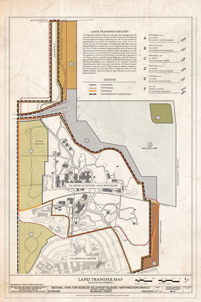 Blueprint Land Transfer Map - National Home for Disabled Volunteer Sol ...