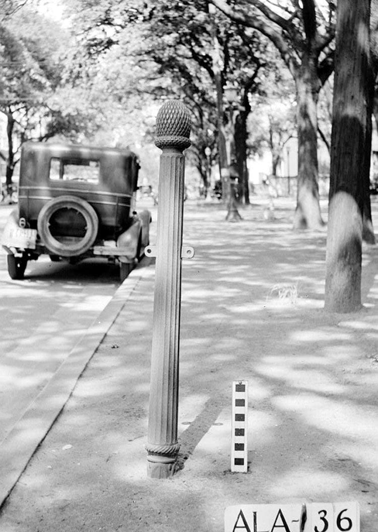 Historic Photo : Iron Hitching Posts, Various Mobile locations, Mobile ...