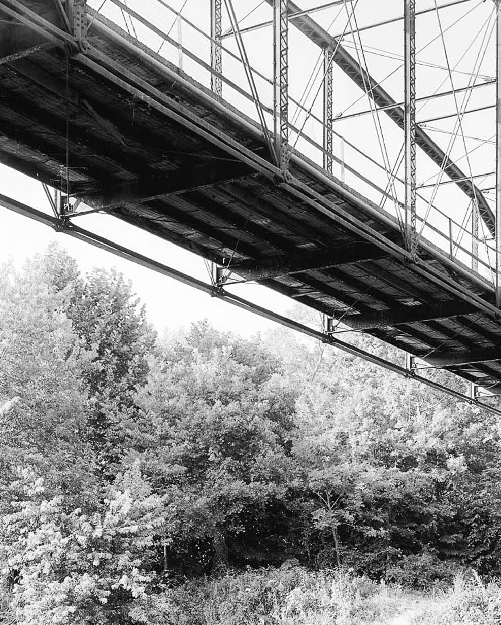 Historic Photo : Wyman Bridge, Spanning West fork of White River at County Road 48, Fayetteville, Washington County, AR 3 Photograph