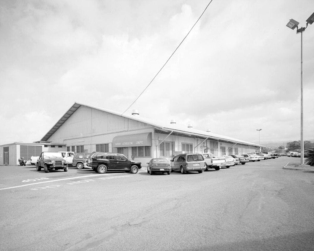 Historic Photo : U.S. Naval Base, Pearl Harbor, Gymnasium Building, North Waterfront & Pierce Street near Berth S-13, Pearl City, Honolulu County, HI 3 Photograph