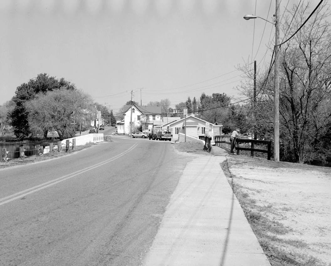 Historic Photo : Wagamon Pond Dam & Bridge, Spanning Broadkill River at State Road No. 197 (Mulberry Street), Milton, Sussex County, DE 5 Photograph
