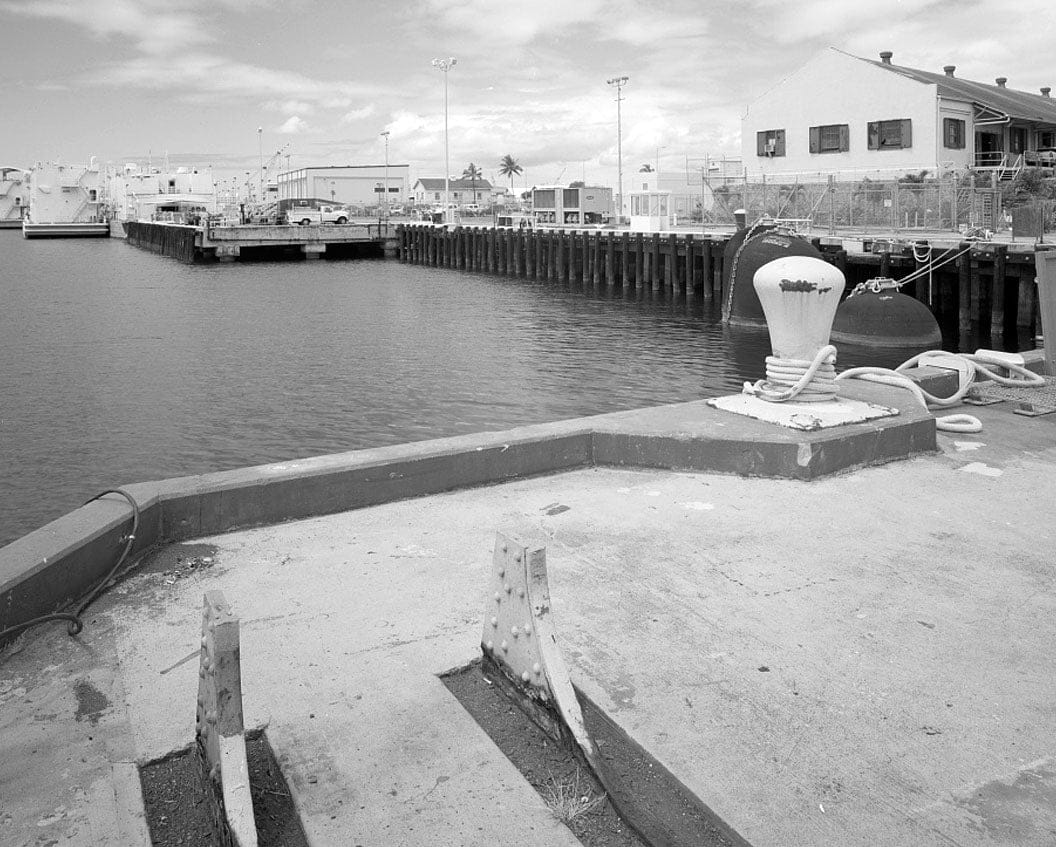 Historic Photo : U.S. Naval Base, Pearl Harbor, Floating Dry Dock Quay, Hurt Avenue at northwest side of Magazine Loch, Pearl City, Honolulu County, HI 2 Photograph