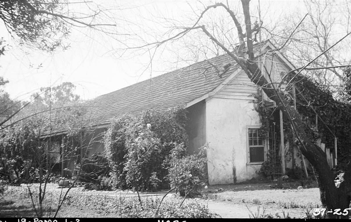 Historic Photo : Casa de Ygnacio Palomares, 1569 North Park Avenue, Pomona, Los Angeles County, CA 1 Photograph