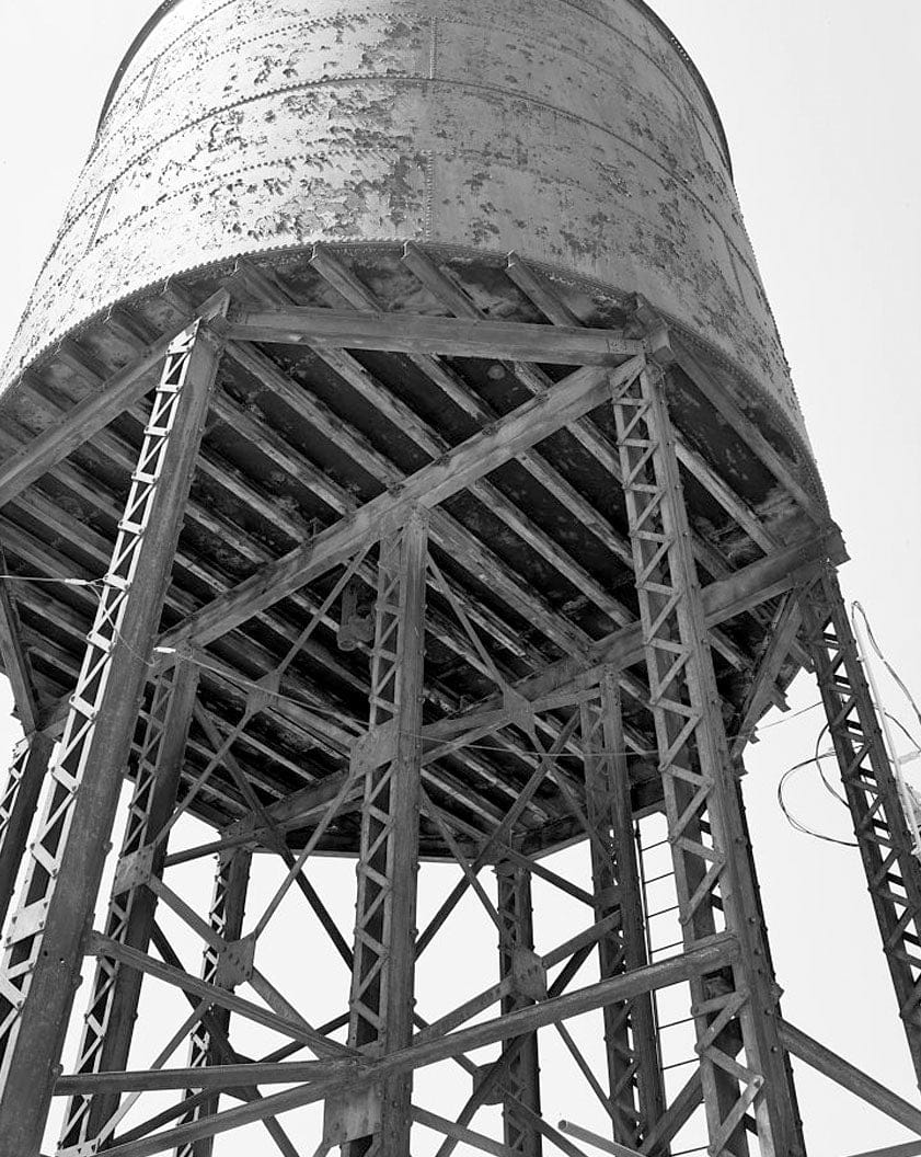 Historic Photo : Southern Pacific Depot, Water Tower, 65 Cahill Street, San Jose, Santa Clara County, CA 2 Photograph