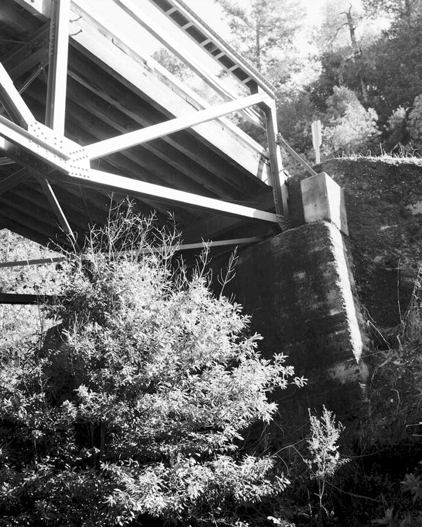 Historic Photo : Honeydew Creek Bridge, Wilder Ridge Road, Honeydew, Humboldt County, CA 1 Photograph
