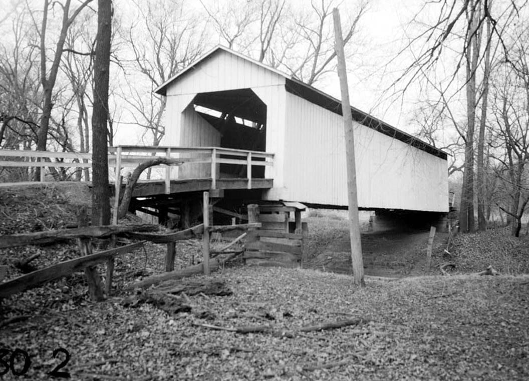 Historic Photo : Covered Bridge, Carlisle, Warren County, IA 2 Photograph