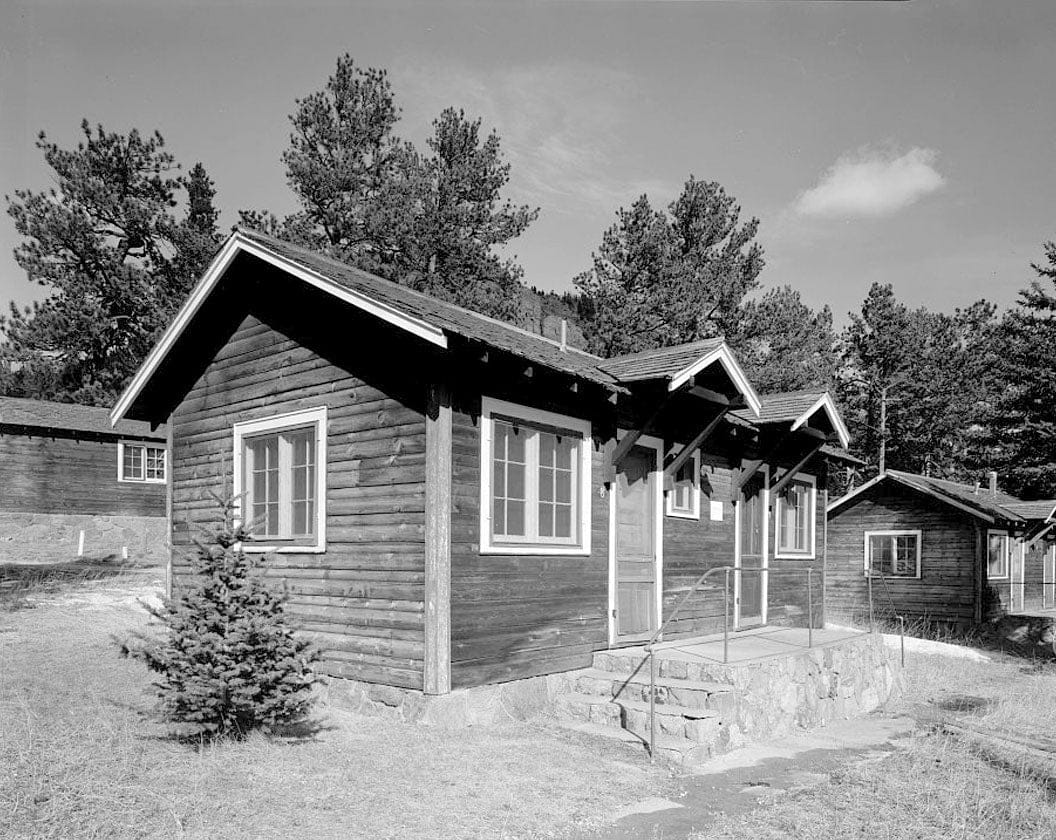 Historic Photo : McGraw Ranch, Osage-Columbine Cabin, McGraw Ranch Road, Estes Park, Larimer County, CO 1 Photograph