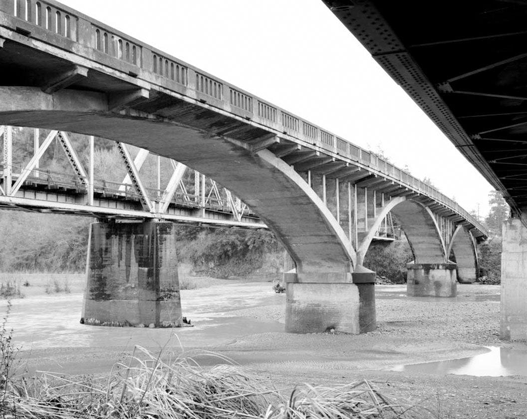 Historic Photo : Van Duzen River Bridge, Spanning Van Duzen River at CA State Highway 101, Alton, Humboldt County, CA 1 Photograph