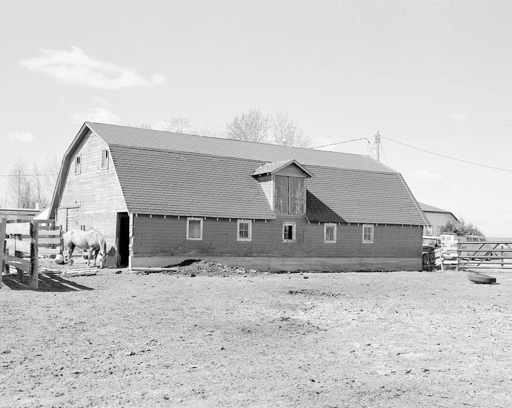 Historic Photo : Ziegler Farm, Barn, North side of Seventy-second Avenue, west of Hudson Road, Denver, Denver County, CO 1 Photograph