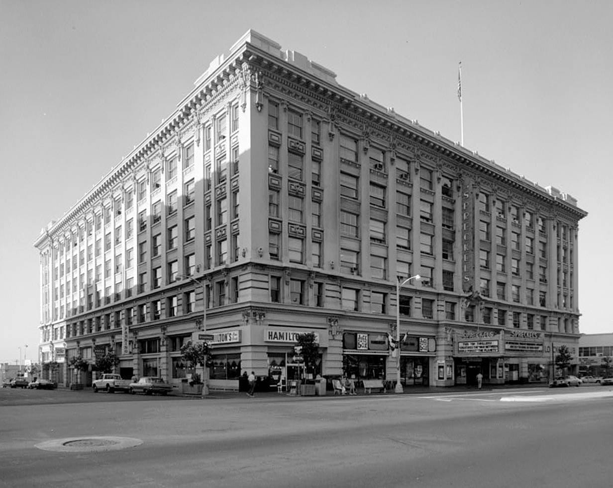 Historic Photo : Spreckels Building & Theater, 123 Broadway, San Diego, San Diego County, CA 1 Photograph
