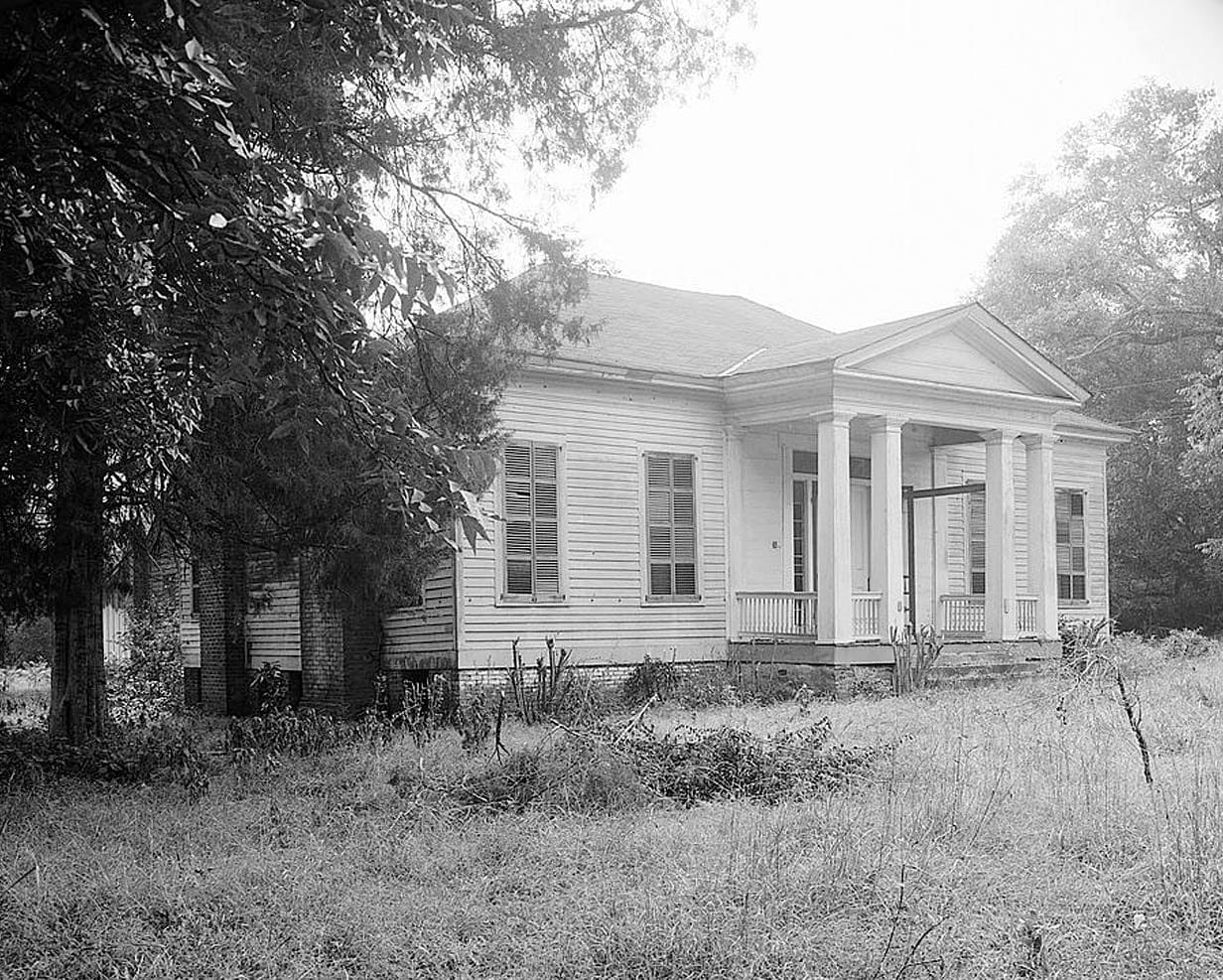 Historic Photo : Young-Nall House, County Highway 40 at Lake Berry Road, Burkville, Lowndes County, AL 4 Photograph