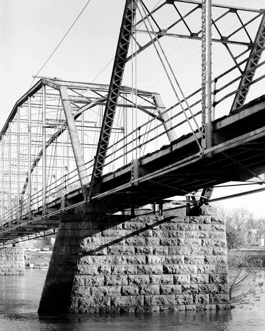Historic Photo : Sutliff's Ferry Bridge, Spanning Cedar River (Cedar Township), Solon, Johnson County, IA 18 Photograph