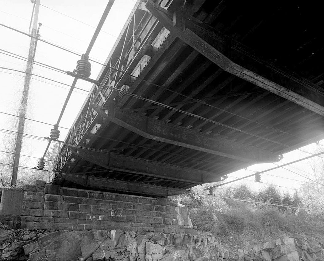 Historic Photo : Bridge Street Bridge, Spanning Metro North Railroad on Bridge Street, Norwalk, Fairfield County, CT 3 Photograph