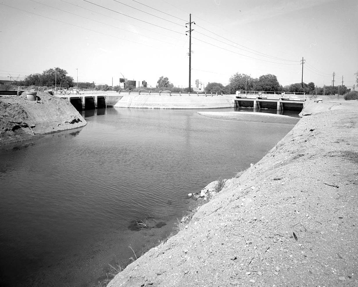 Historic Photo : Grand Canal, North side of Salt River, Tempe, Maricopa County, AZ 2 Photograph