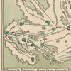 Historic Golf Course Map - Augusta National Golf Club Course, 1954 - Vintage Wall Art
