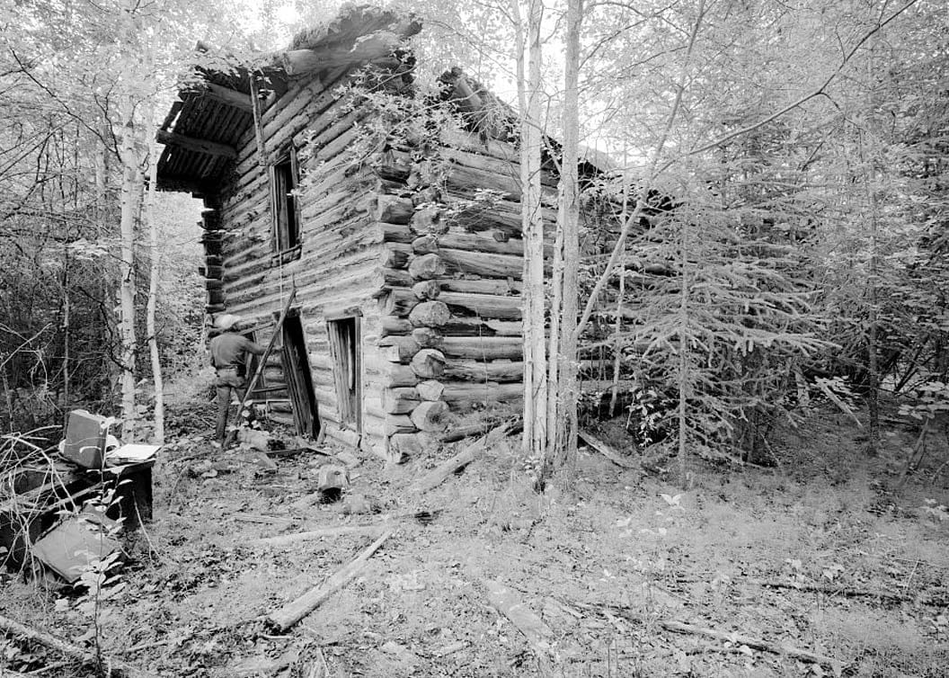 Historic Photo Woodchopper Roadhouse, Yukon River, Circle, YukonKoy