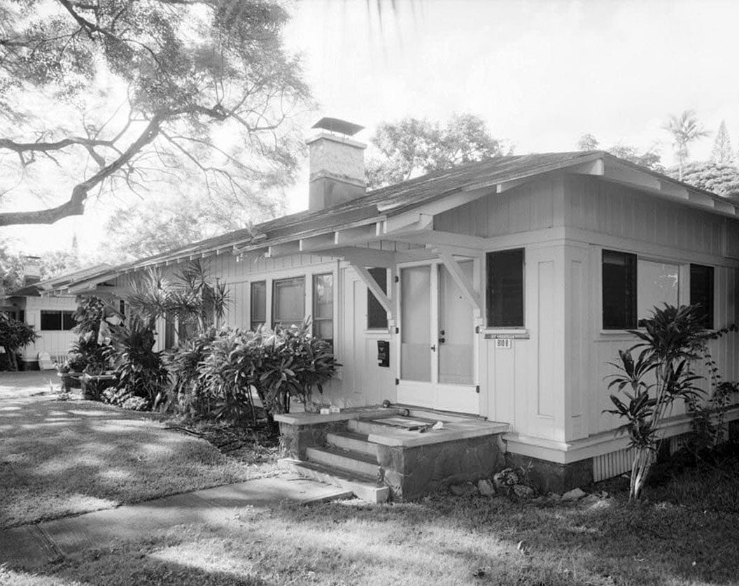 Schofield Barracks Military Reservation, Duplex Housing Type with Corner Entries, Between Hamilton & Tidball Streets near Williston Avenue, Wahiawa, Honolulu County, HI 1