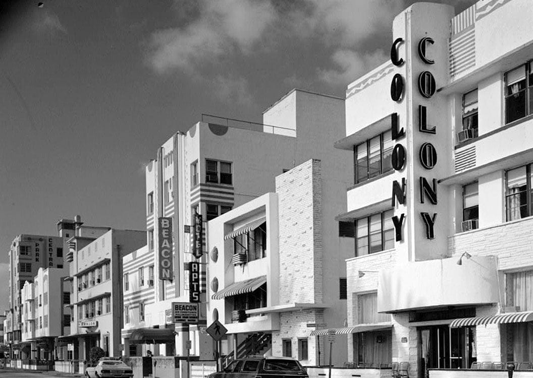 Historic Photo : Miami Beach Art Deco Historic District, Miami, Miami-Dade County, FL 1 Photograph