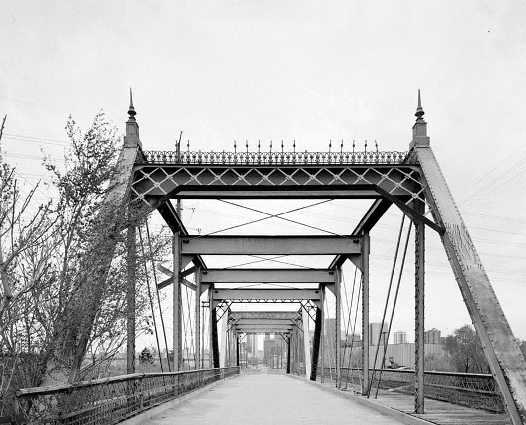 Historic Photo : Nineteenth Street Bridge, Spanning South Platte River at Nineteenth Street, Denver, Denver County, CO 2 Photograph