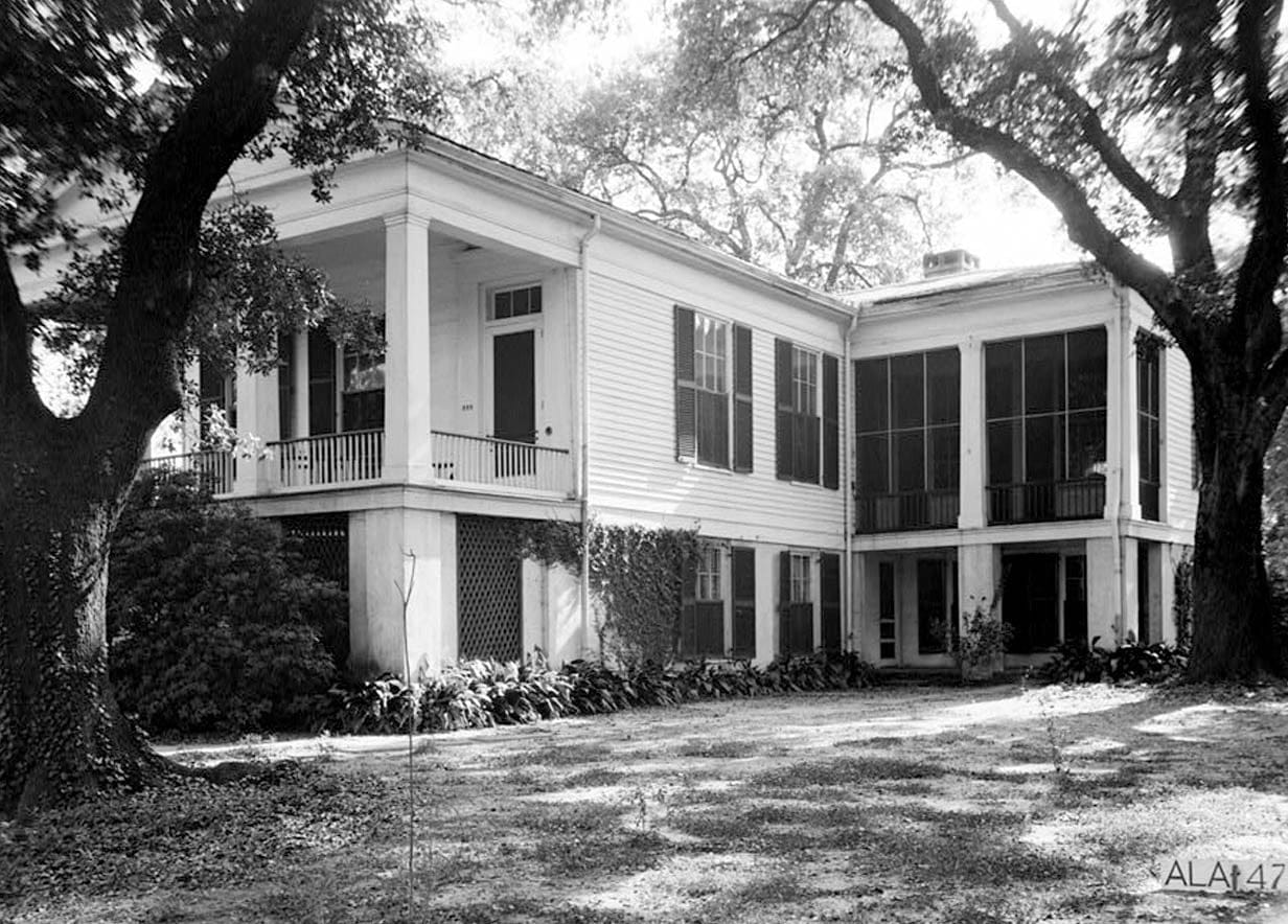 Historic Photo : Oakleigh, House & Slave Quarters, 350 Oakleigh Place, Mobile, Mobile County, AL 3 Photograph
