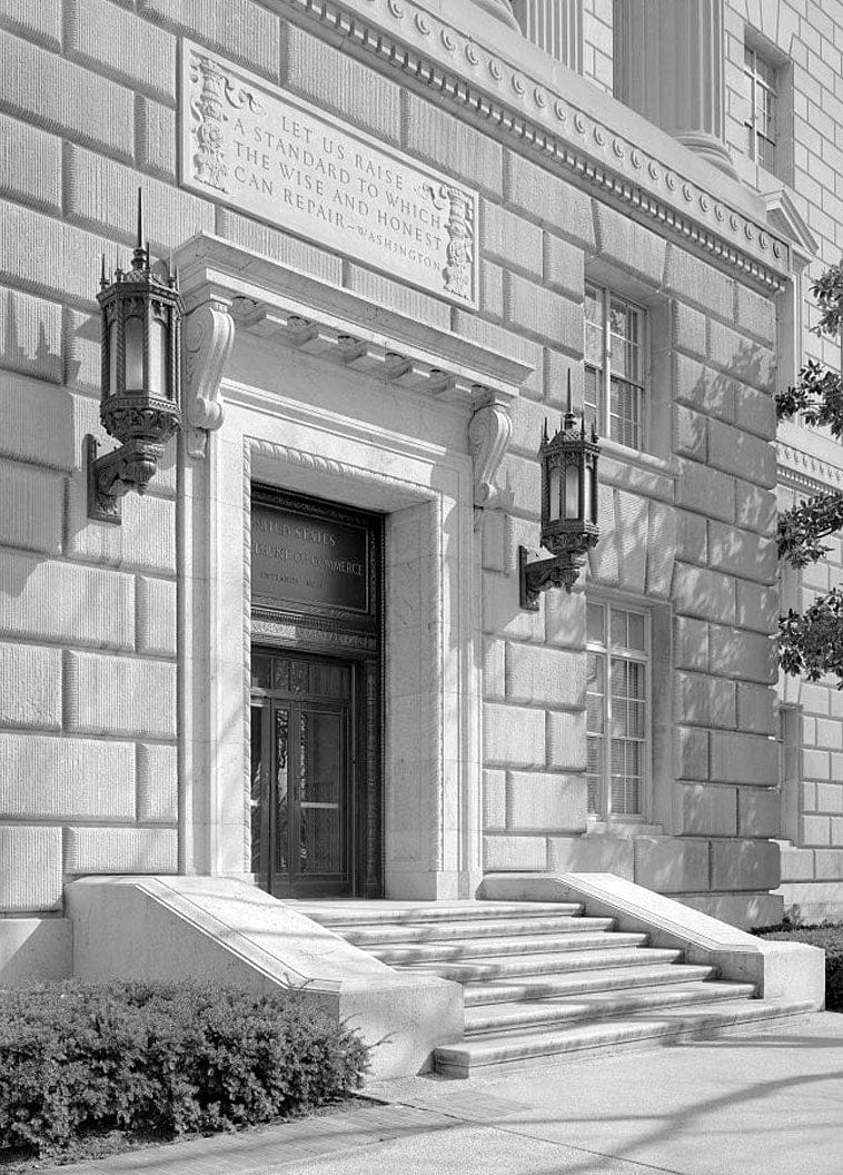 Historic Photo : United States Department of Commerce, Bounded by Fourteenth, Fifteenth, and E streets and Constitution Avenue, Washington, District of Columbia, DC 7 Photograph