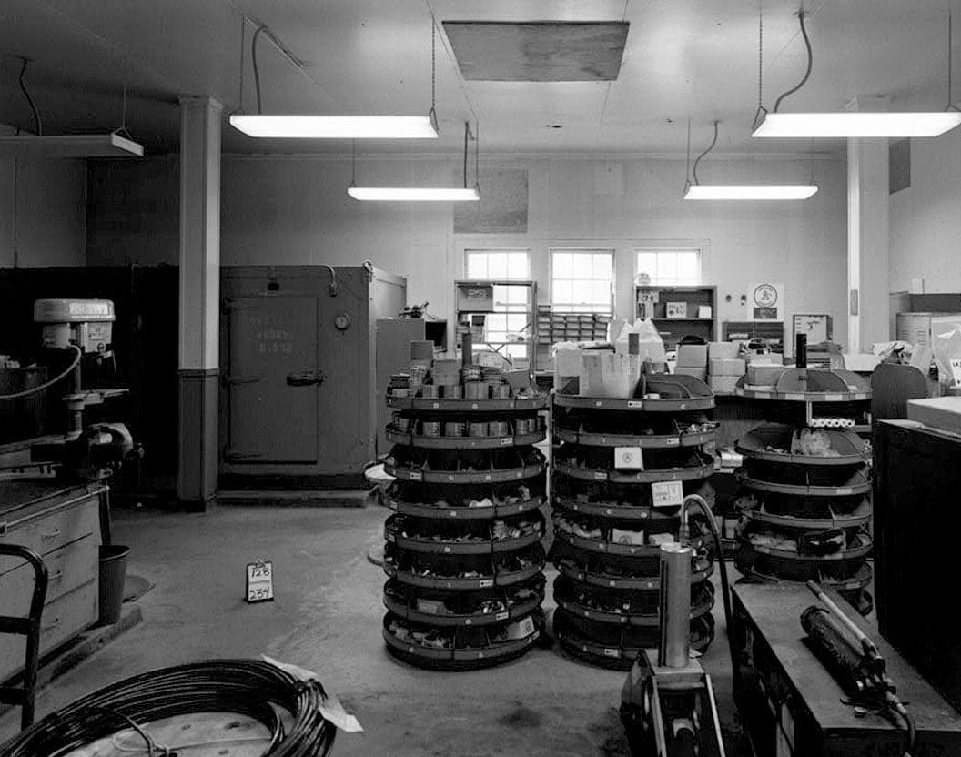 Historic Photo : Oakland Naval Supply Center, Cafeteria-RepairShop-Storage Facility, West & North of Power Plant, Oakland, Alameda County, CA 1 Photograph
