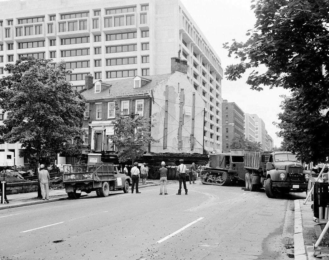 Historic Photo : Lenthall Houses, 612-614 Nineteenth Street Northwest-moved to 606-610 Twenty-first Street, Washington, District of Columbia, DC 6 Photograph